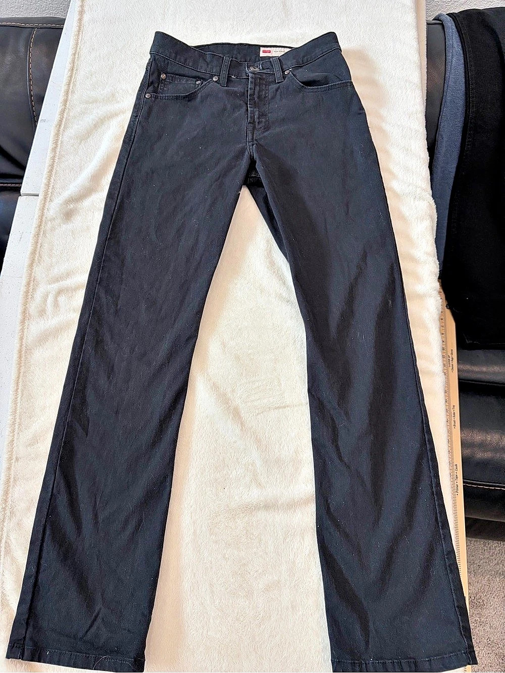 Wrangler Slim Straight Men's Black Jeans#192  28x30
